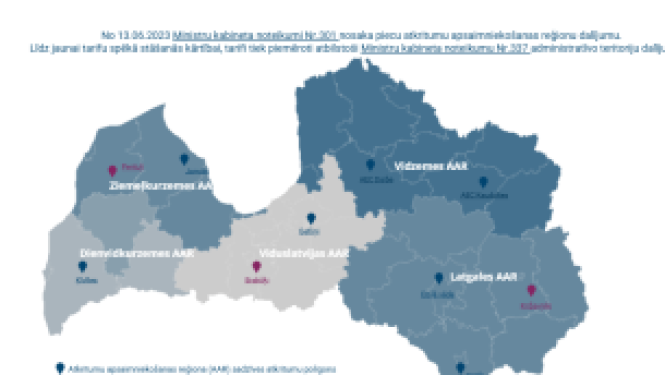 Nešķirotu sadzīves atkritumu apstrādes tarifi