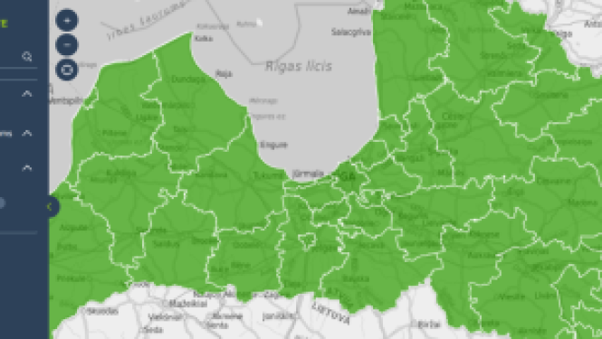 Platjoslas karte palīdzēs iedzīvotājiem pārbaudīt interneta pieejamību konkrētā adresē