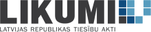 Likumi.lv Latvijas Republikas tiesību akti logo